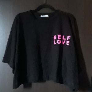Size 3x Self Love Crop Top